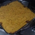 Topped with sweet potato mash...