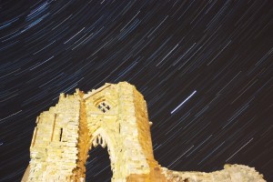 Whitby Abbey star trails
