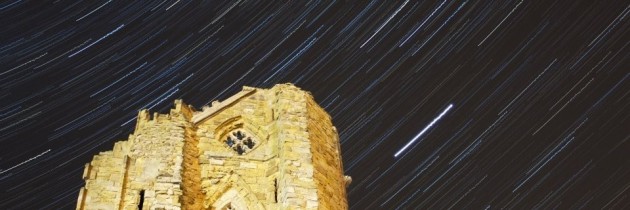 Whitby Abbey star trails