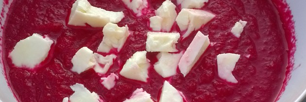 Borscht – Beetroot soup with feta recipe